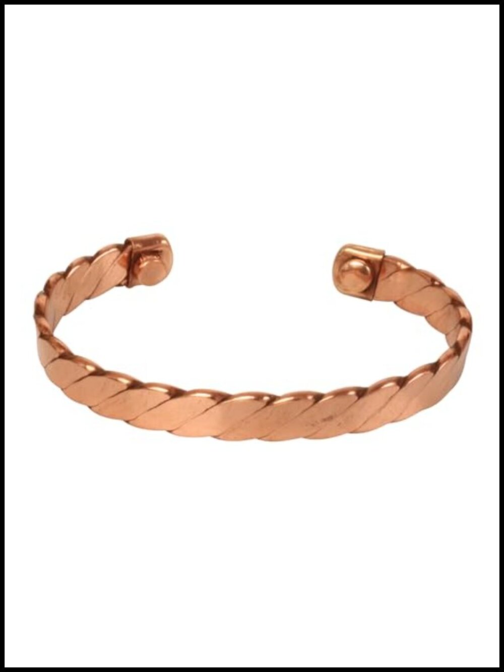 Handcrafted Pure Copper Magnetic Bracelet Uncoated Adjustable Men Women